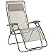 Lafuma Relax-Liegestuhl, Klappbar und verstellbar, Mit Schnürsystem, RSXA, Batyline, seigle (beige)