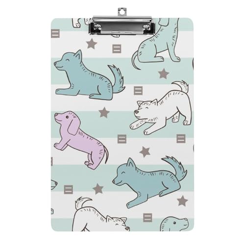 Presse-papiers chiot mignon A4 parfait pour les notes de cours des étudiants