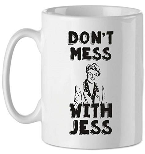 bubbleshirt Tazza Mug in Ceramica La Signora in Giallo - Don't Mess with Jess - Anni 80 - Jessica Fletcher - Serie TV