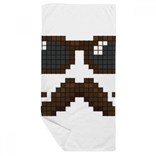 Serviette doux et absorbant 35x70cm avec motif pixel multicolor pour la douche - 2