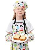 Royar beauty Kinderschürze und Kochmütze, Kinder-Kochkunst, Malerei, Gartenschürzen, verstellbar