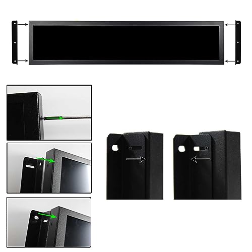 Image of VSDISPLAY 28'' Long Stretched Bar LCD Screen Monitor with USB /H /D Input | 1920x360 IPS Display for Gaming Marquee Cabinet,Store Shelf Advertising,Digital Signage