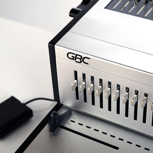 gbc binding machine cb30e pro combbind electric punch and comb binding machine punches 30 sheets binds 500 sheets wsm200005