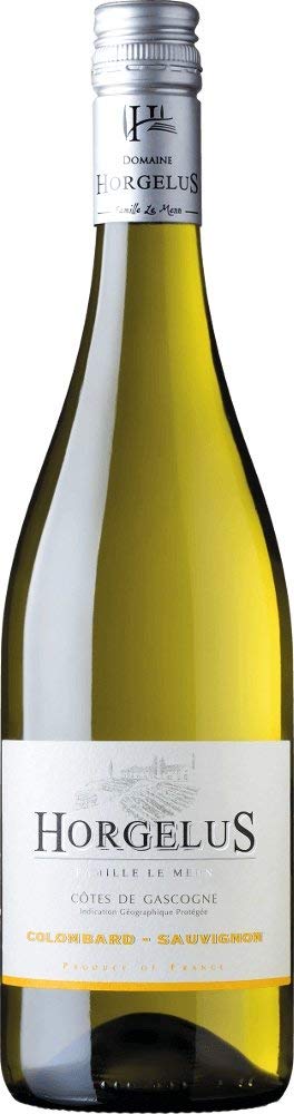 12er Paket - Horgelus Blanc - Domaine Horgelus mi | trockener Weißwein | französischer Sommerwein aus Sud Ouest | 12 x 0,75 Liter
