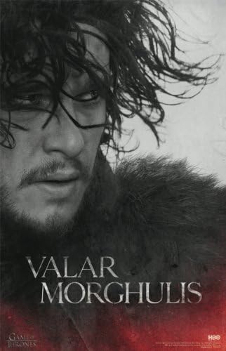 Jon Snow Valar Morghulis Game of Thrones Season 4 Poster (Size: 20" x 30")