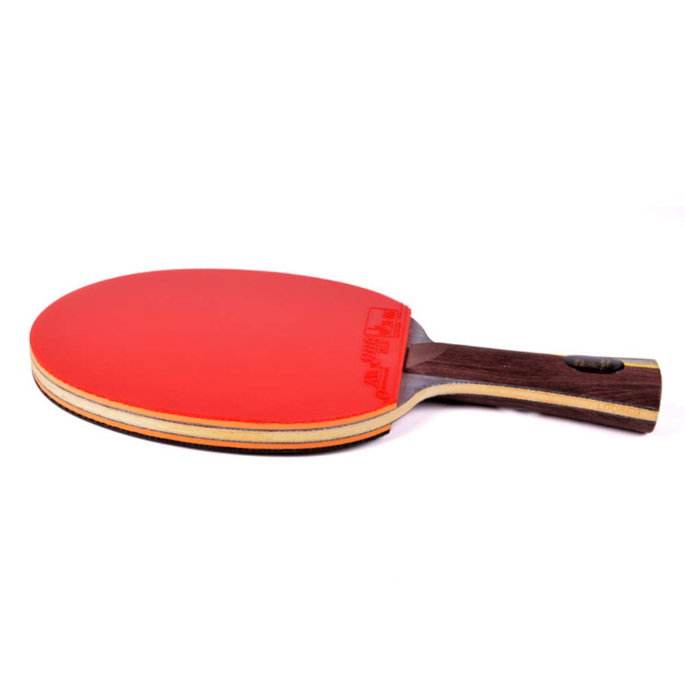 Racchetta da Ping-Pong, Mazza da Ping Pong Professionale, Racchetta Competizione con Custodia/Marrone/Manico Lungo(Brown,Short Handle)