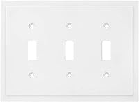 Vista 64 de Henne Bery Placa decorativa de pared con borde moderno, tapa de tomacorriente para cubrir enchufe, aleación de zinc maciza duradera
