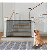 Cupount Dog Gate for Stairs - Pet Gate Indoor Dog Screen Mesh Gates for Doorways 30 inches Tall, ...