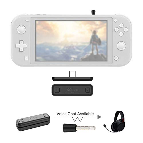 Ajcoflt Gulikit NS07 PRO Receptor Adaptador de Áudio BT Compatível com Switch Console Suporte a Chat