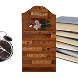 Functional Desk Display: Serves as both a decorative piece and practical daily calendar, helping you keep track of dates while enhancing your desk, bookshelf, or tabletop organization