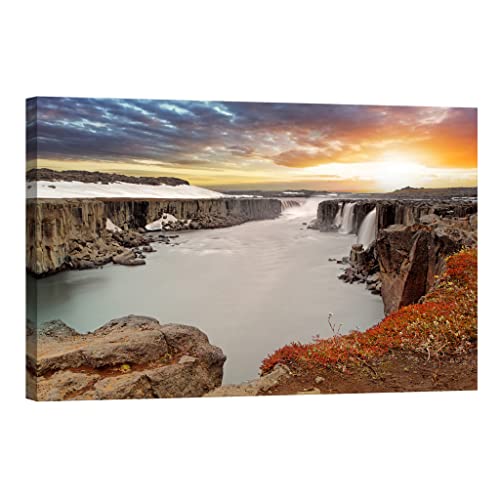 Toile canvas nature 80x120 cm lumineuse pour créer un salon zen et design