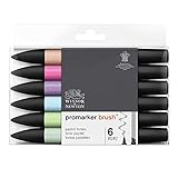 Winsor & Newton Promarker Brush Set de 6 Tons pastels