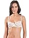 Produktbild Aubade MJ14 Women's Femme Charmeuse Rose Dust Pink Embroidered Underwired Half Cup Bra 65D