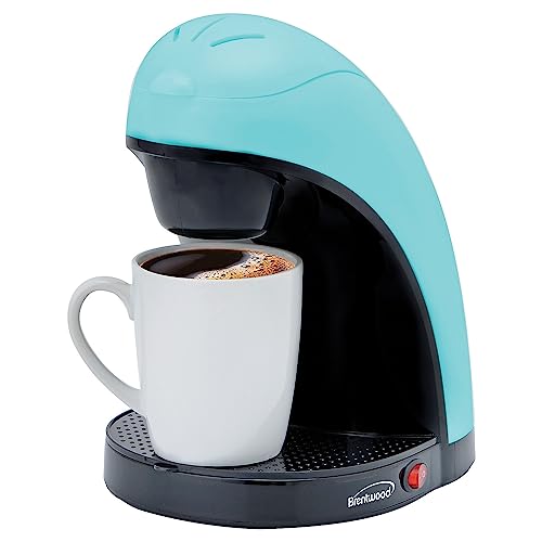 Image of Brentwood TS-112BL Coffee Maker with Cup (Blue)