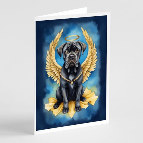 Caroline's Treasures Cane Corso My Angel Greeting Cards Pack of 8 Blank Cards with Envelopes Whimsical A7 Size 5x7 Blank Note Cards