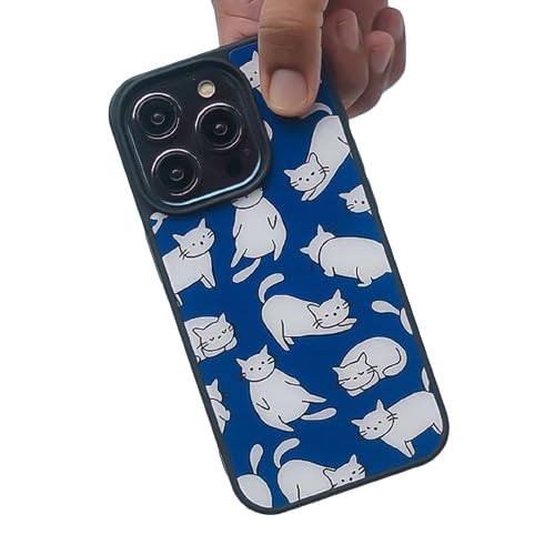 Image of PEEPERLY Back Cover Case for iPhone 13 Pro Max Scratch Resistant Anti-Slip TPU Shockproof Protective Durable Dapper Cat Boss Attitude Case for Girls & Women(Pattern2)