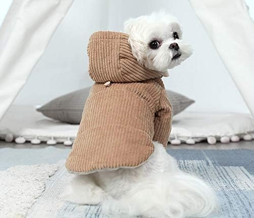 海外限定 Mmawn 秋と冬の犬のコート 帽子付きコットンベルベットマルチカラーパグ犬用の小中型犬用服のサイズ Size Large Www Rubberdev Gov Lk