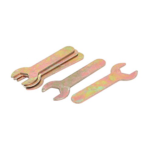 Aexit 5pcs 12mm Power supply and power module Single Ended U-Shaped Open End Wrench Spanner Repair Tool Bronze Tone