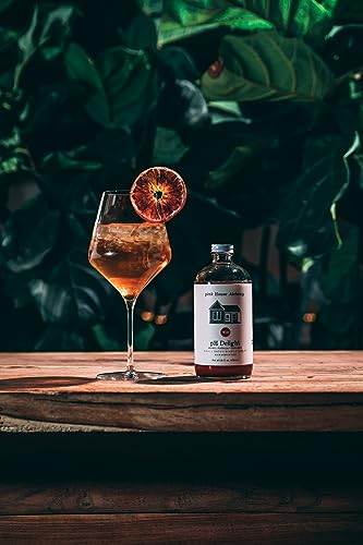 Image of Pink House Alchemy PH Delight Simple Syrup, 16 oz, Handcrafted, All-Natural | Artisan Signature Cocktail & Coffee Mixer, Small-Batch