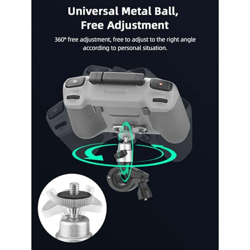 LICHIFIT Bicycle Handlebar Mount DJI RC 2 / RC Remote Control Riding Bracket Bike Handle Support Cycling Stand Holder for Insta360 for GoPro Sports Camera - Image 2