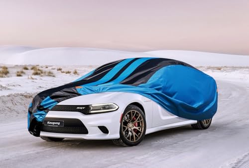 Image of Kaugung Car Cover Waterproof Custom Fit Dodge Charger（2006-2025）, Full Exterior Cover for Automobiles Lightweight Resistant Outdoor Sun UV Rain Dust Snow Wind Protection.