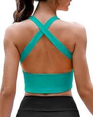 Green Longline Sports Bra