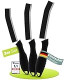 3er Set Hartborsten Ecken-Reinigungsbürste – stabile Kunststoff-/Edelstahl-Fugenbürste für Küche, Bad, Auto & mehr – Langer Griff, rostfrei, ideal für Enge Winkel & schwer erreichbare Stellen