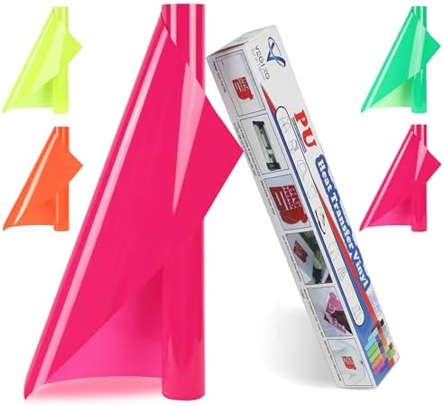 VEGIXO Heat Transfer Vinyl Red  12inch x 8 Feet Iron on Vinyl Roll for Cricut & Cricut Heat Press,HTV is Easy to Cut & Weed, Design Your T-Shirts & Crafts with Cricut Vinyl