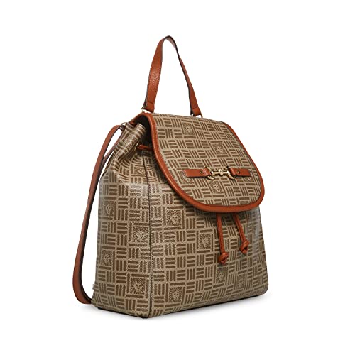 Anne Klein flap horsebit logo backpack4