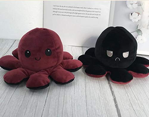 Kit 3 polvos pelúcia reversível- preto e vermelho/ Rose e bege / preto e cinza