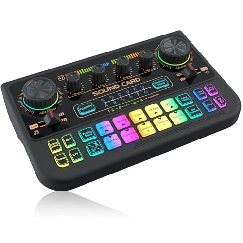 Supaumixers X1 Gaming Audio Mixer,1200mAh Audio Interface...