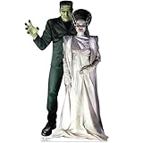 Frankenstein & His Bride Cardboard Cutout Standee - Officially Licensed - 76 in x 45 in