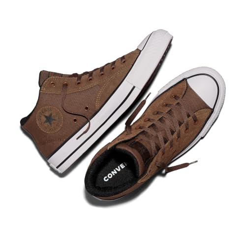 Image of Converse, Unisex, Chuck Taylor All Star Malden Street Mid Top Sneakers, Heavy Duty Brown /Black /White, Men's 12, Women's 14 Medium