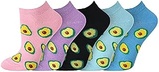 Ladies colour heel & toe socks black in a multipack cotton rich honeycomb summer trainer liners 5 Pair Pack