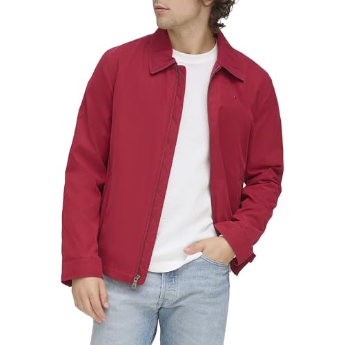 Image of Tommy Hilfiger Men's Lightweight Zip-up Microtwill Golf Jacket (Standard and Big & Tall Sizes)