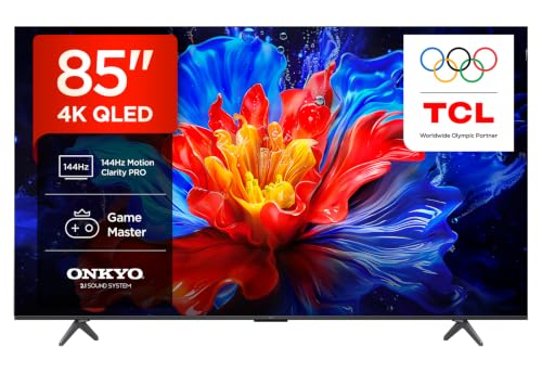 Image of TCL 85P8K 85 inch 4K HDR UHD QLED TV Smart Google TV (Dolby Vision & Atmos, Motion Clarity Pro, FreeSync, Onkyo 2.1, Voice Control, Google Assistant, Google Cast Compatible)