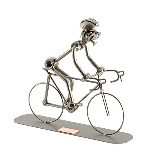 Funny metal men Bici da corsa metallo scultura