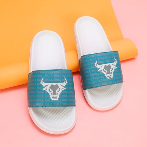 Image of PERY-PAO Sliders for Men | Lightweight Comfortable Boys Slippers | Flip-Flops White | Black | Sea Green | Red