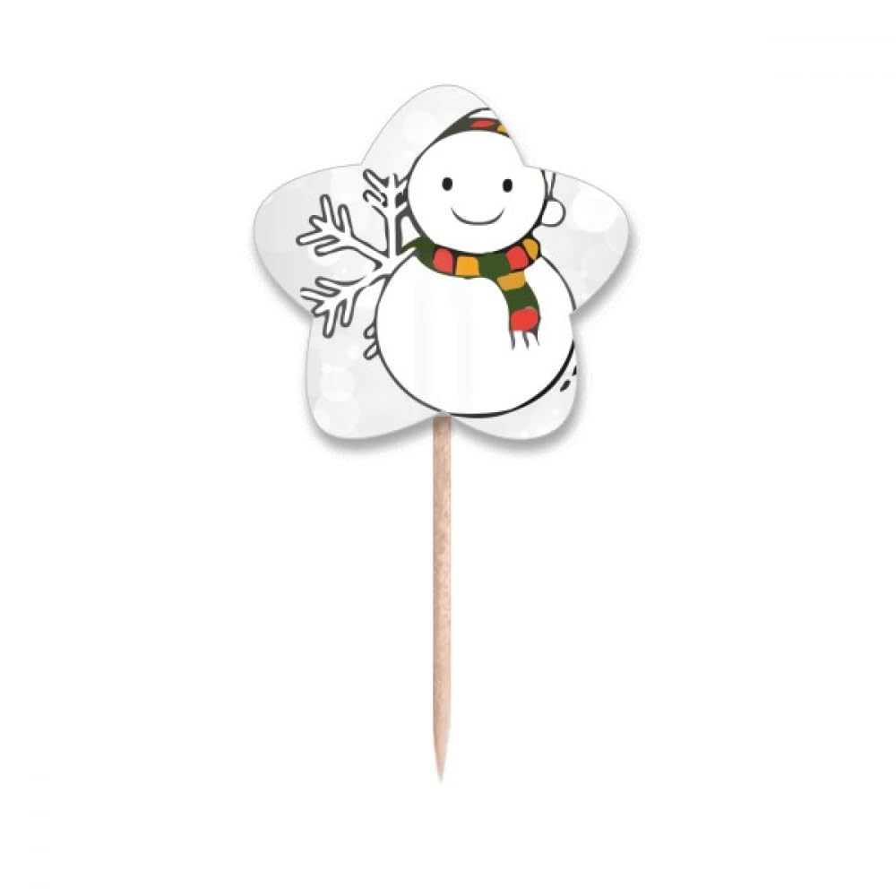 Cure-dents motif bonhomme de neige pour parfaire vos coffrets gourmands et tables festives