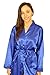Up2date Fashion Satin's Robe, Style#gwn11, Sizes (S, M, L, XL), Colors (Ivory, Aqua, Royal Blue) (Small, Royal Blue)
