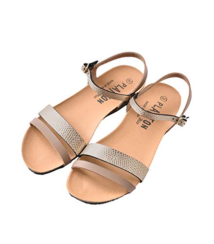 [プラクトン] aranciato別注 レザーアンクルストラップサンダル 39(24.5cm) vison×platino 575348-19ss-39-vison-platino