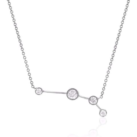 espere Sterling Silver Zodiac Necklace Constellation Jewelry Birthday Gift Sorority Sister Gift