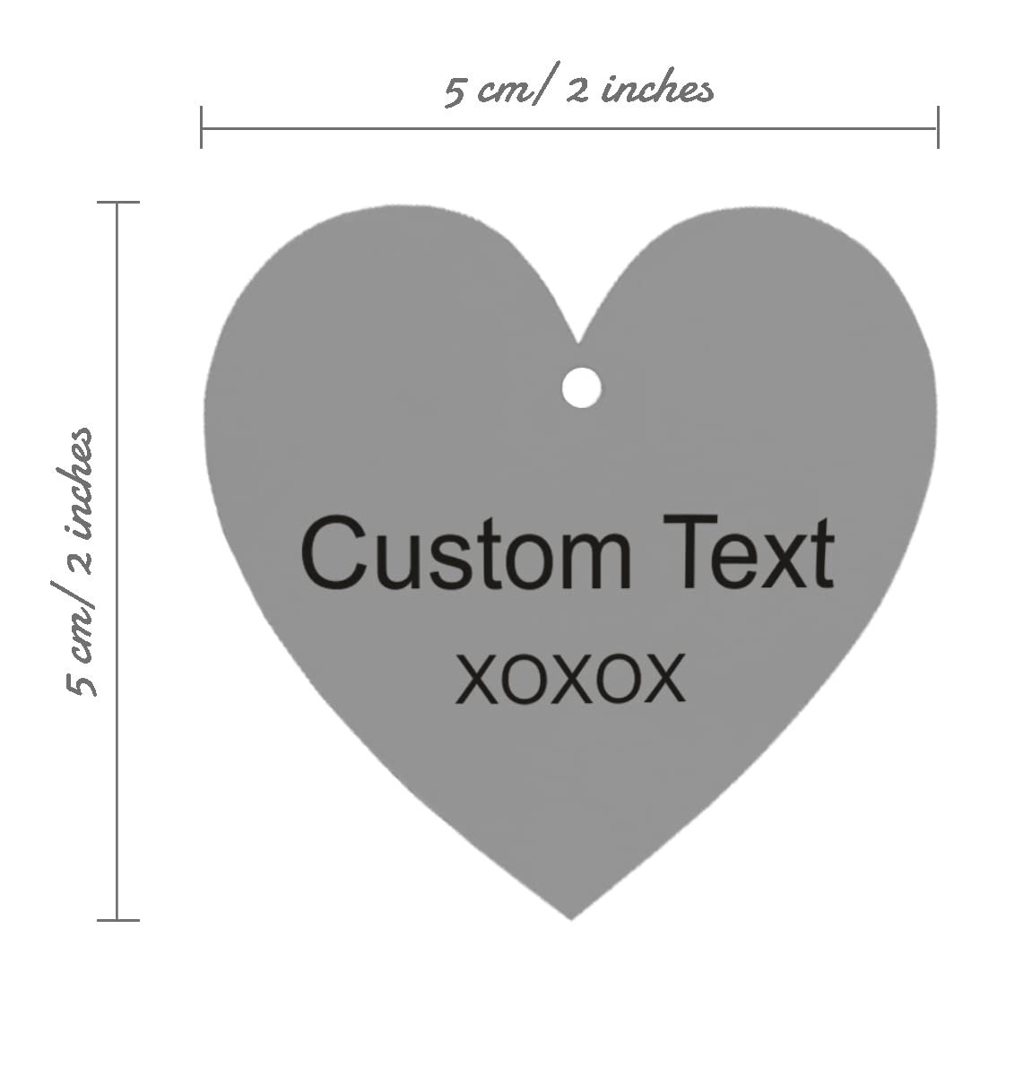 100 Pcs Nom Personnalisé étiquettes En Papier En Forme De Coeur