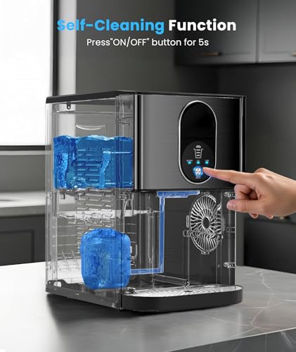 Image of Nugget Ice Makers Countertop, 44lbs /24H Crushed Ice Machine