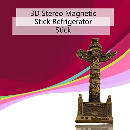 Adesivos magnéticos 3D criativos Geladeira Marca de referência famosa Adesivo de refrigerador de met