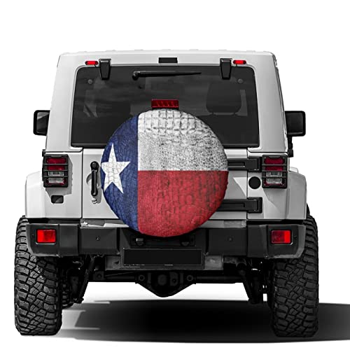 Image of Delerain Texas State Flag Spare Tire Covers for RV Trailer SUV Truck and Many Vehicle, Wheel Covers Sun Protector Waterproof (16 Inch for Diameter 29 inch-31 inch)