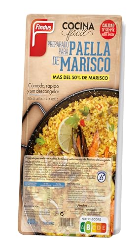 Findus Preparado Paella Marisco Tradicional con Verdura y Caldo de Marisco, 400g