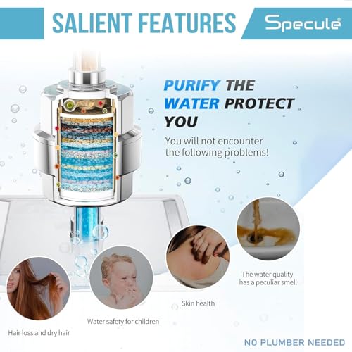 Image of Shower Hard Water Filter | Hard Water Softener For Taps | Shower Softener for Hard Water | Water Softener For Home | Reduces Hair Fall & Protects Skin