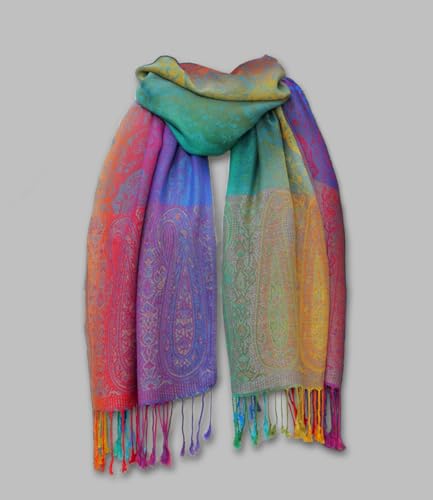 Womens Paisley Scarf Fashion Women's Silky Scarf Luxury Satin Shawl Wraps Scarves for Women