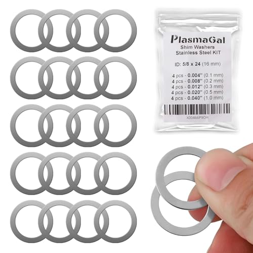 PlasmaGal 7/8x14 Muzzle Brake Washers Kit, 20 pcs